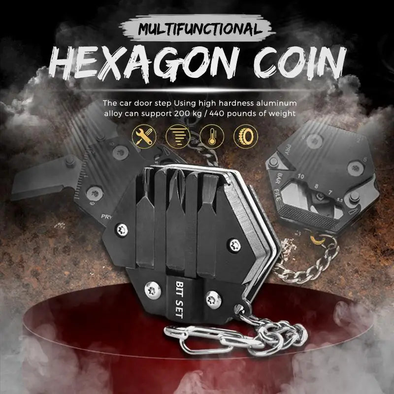 Multifunctional Hexagon EDC Tool
