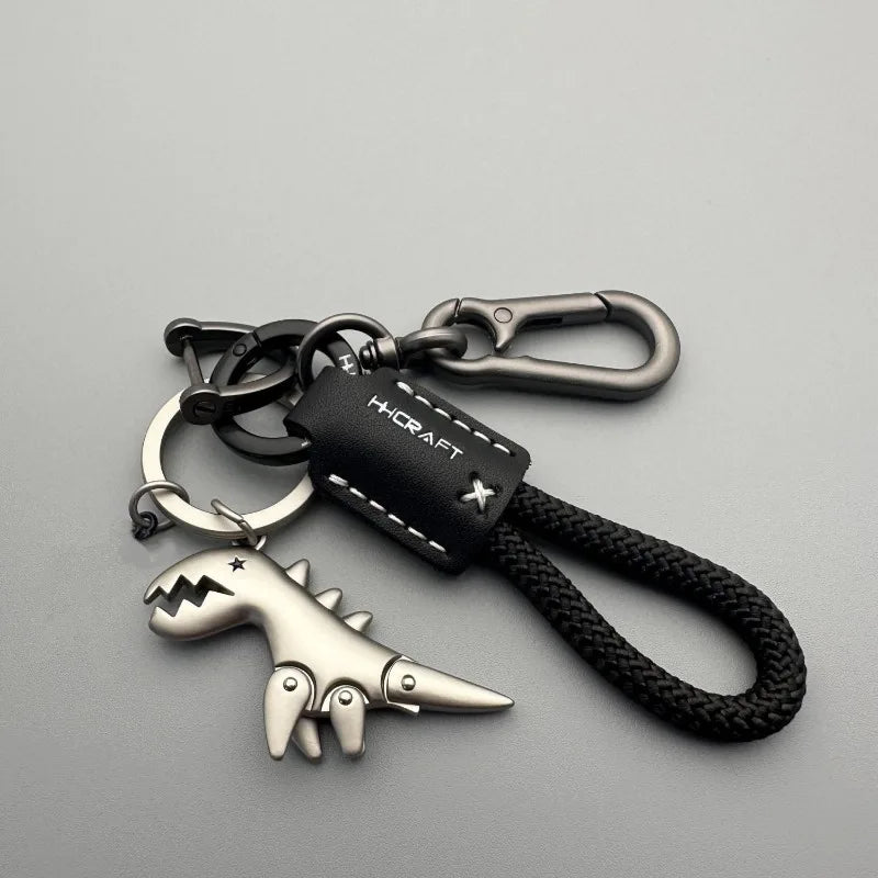 Leather Woven Keychain Pendant