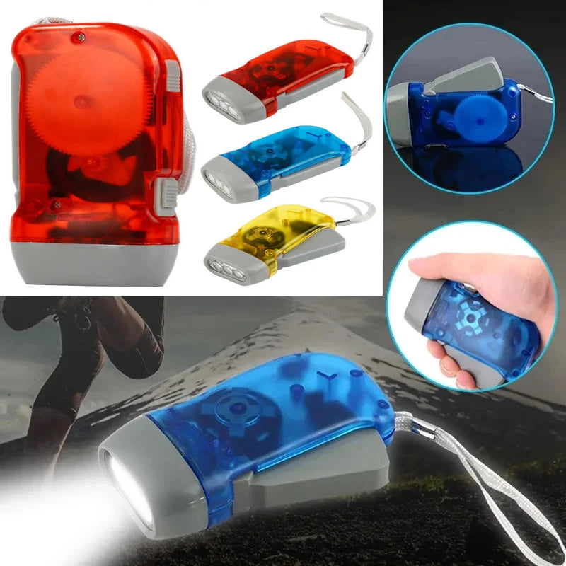 Hand Crank LED Flashlight