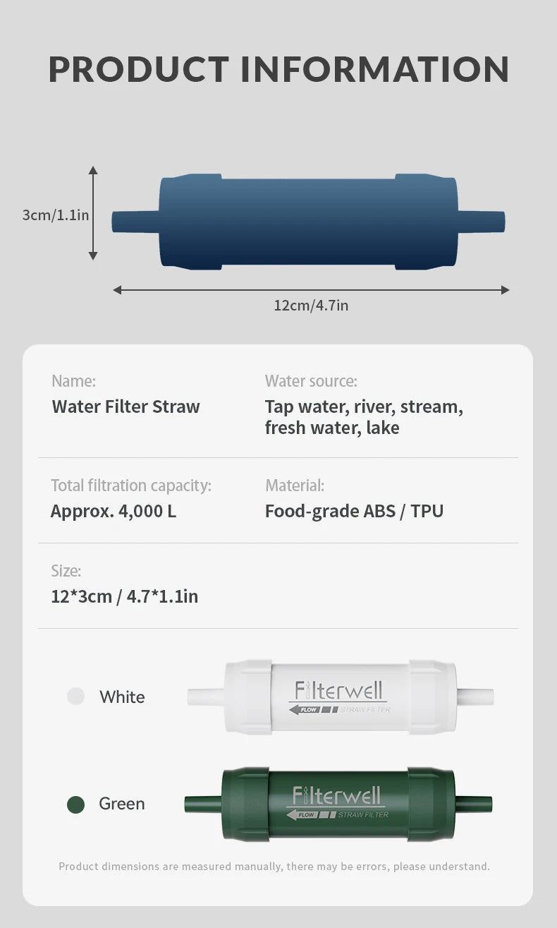 Mini Portable Water Filter Straw