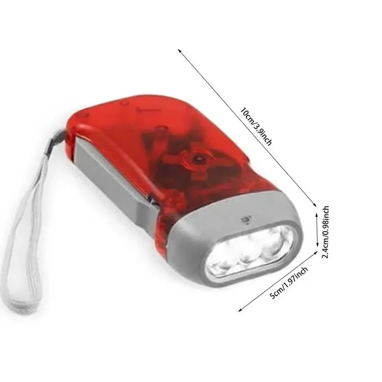 Hand Crank LED Flashlight