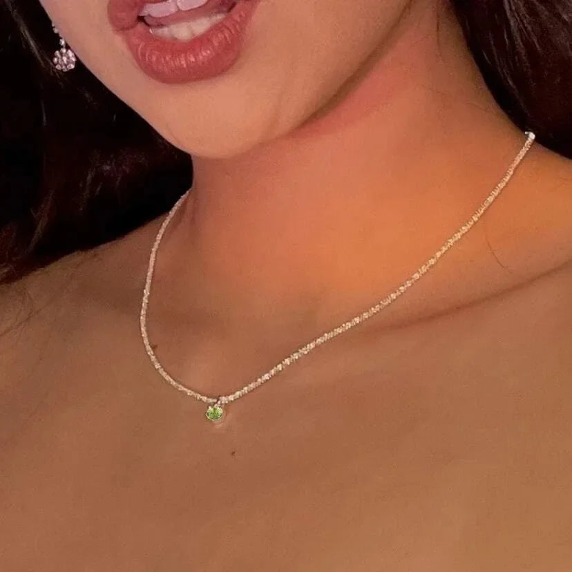 silver Sparkling Necklace