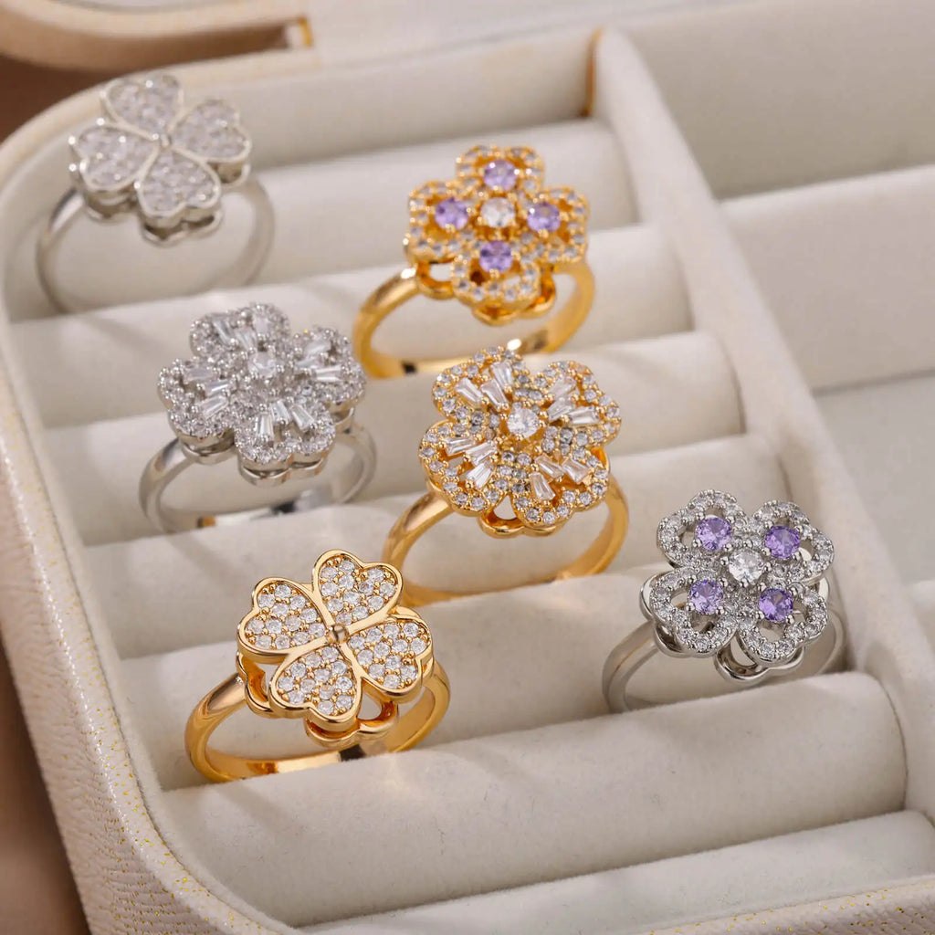 Spinner Zircon Heart