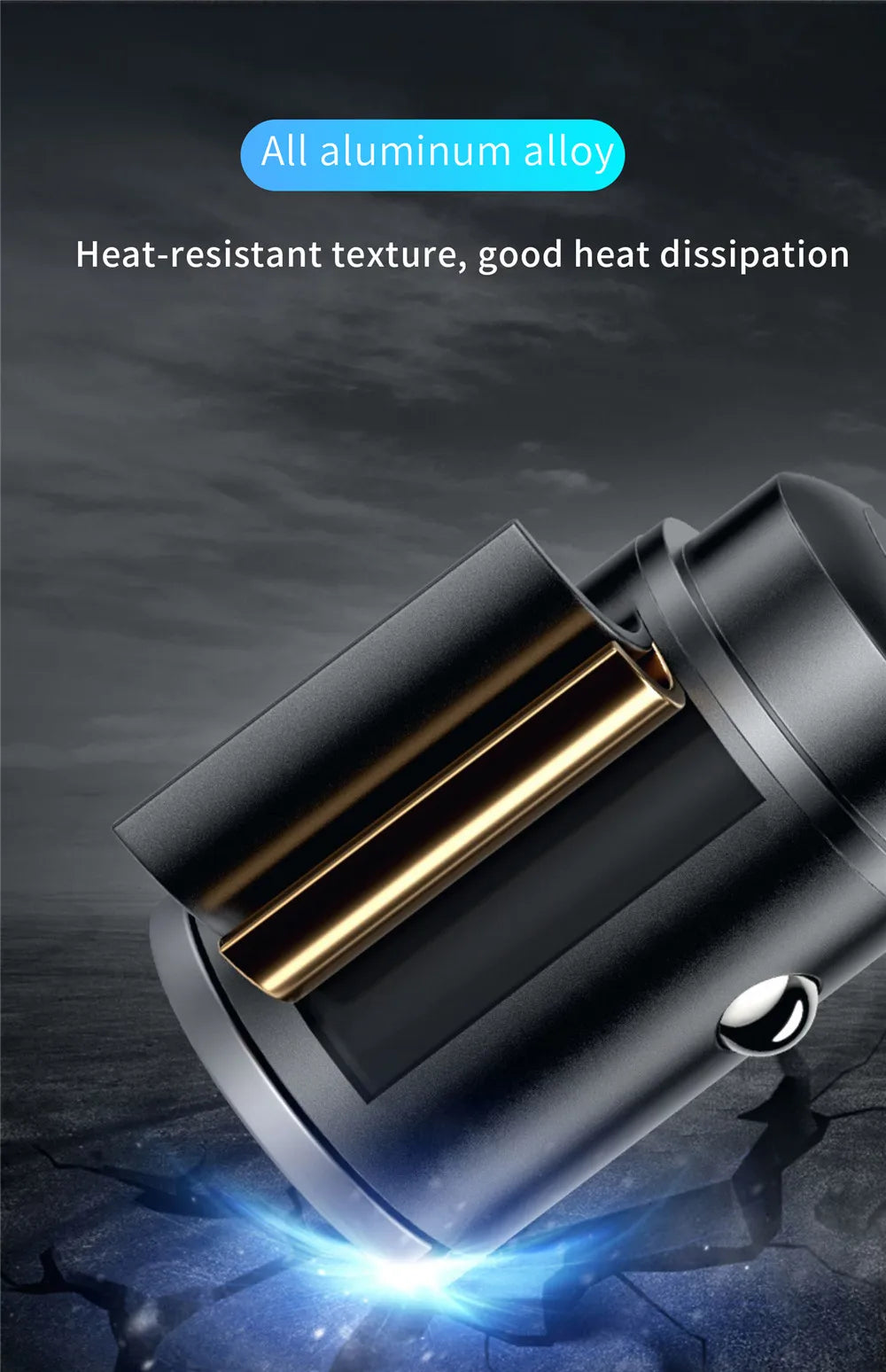 Mini Car Charger 12-24V Lighter Fast Charging Car