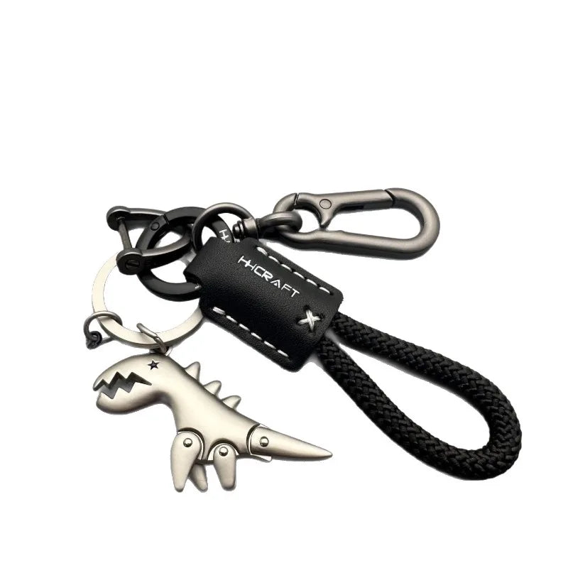 Leather Woven Keychain Pendant