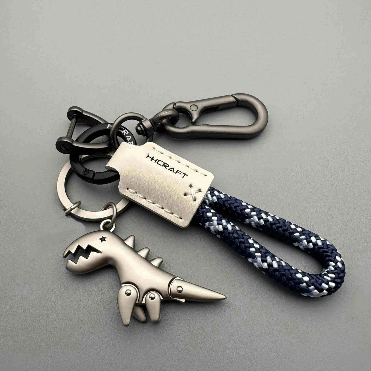 Leather Woven Keychain Pendant