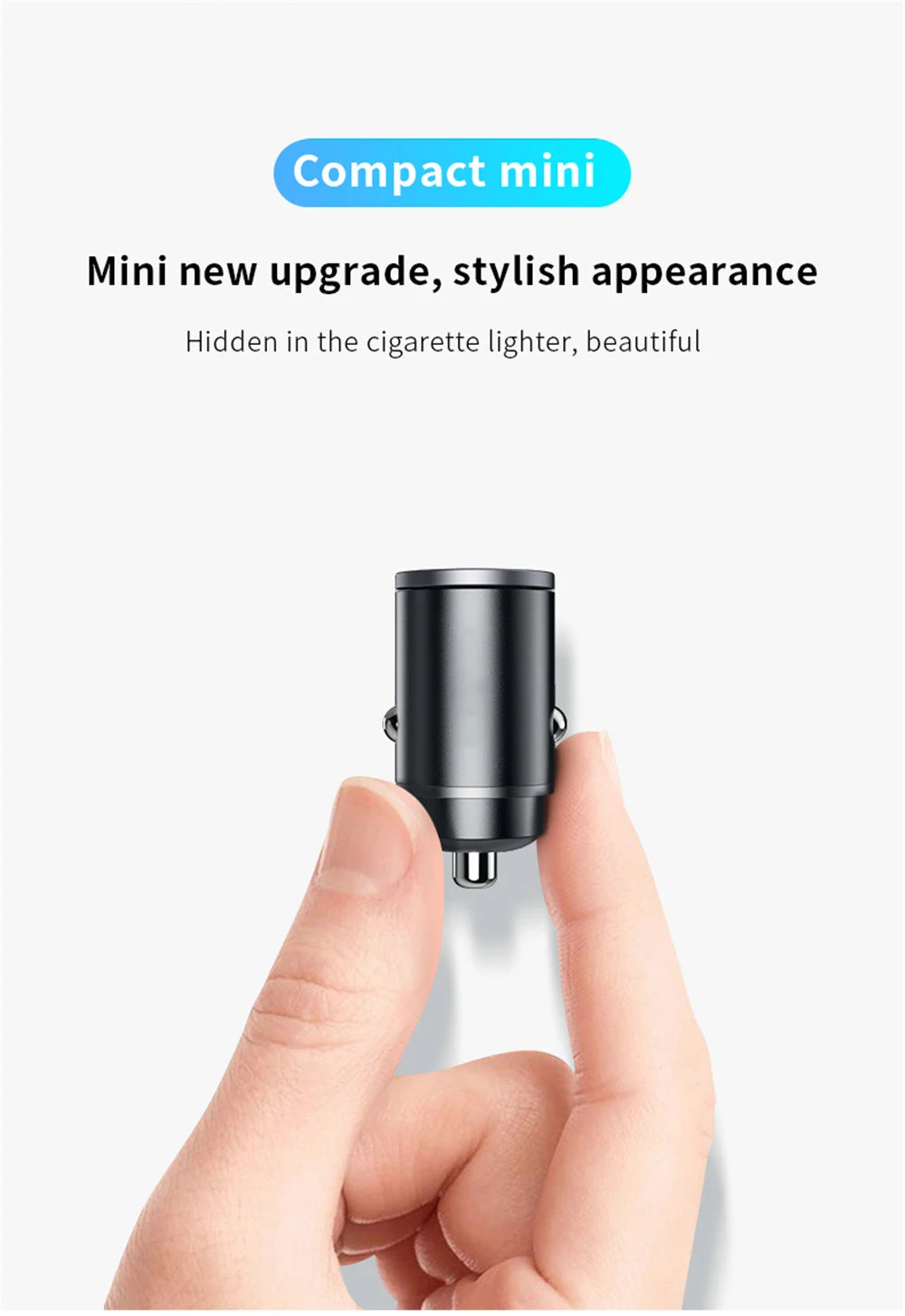 Mini Car Charger 12-24V Lighter Fast Charging Car
