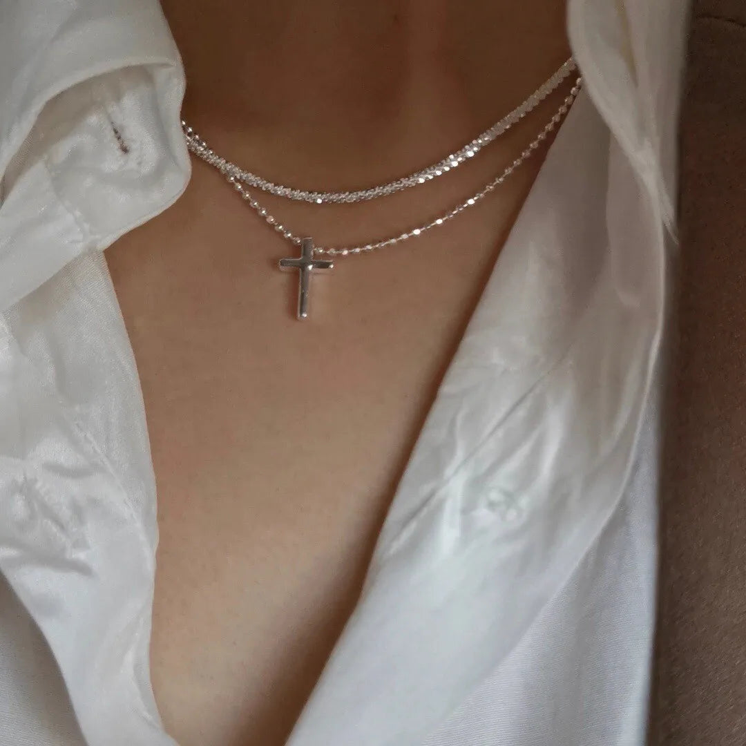 silver Sparkling Necklace