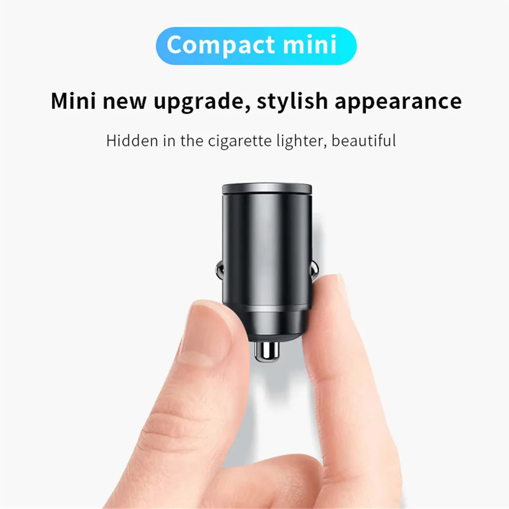 Mini Car Charger 12-24V Lighter Fast Charging Car
