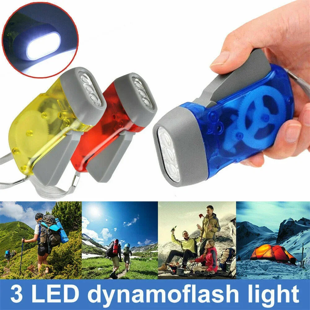 Hand Crank LED Flashlight