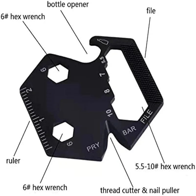Multifunctional Hexagon EDC Tool