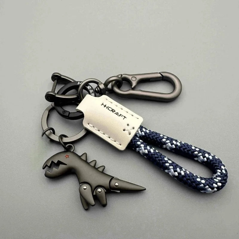 Leather Woven Keychain Pendant