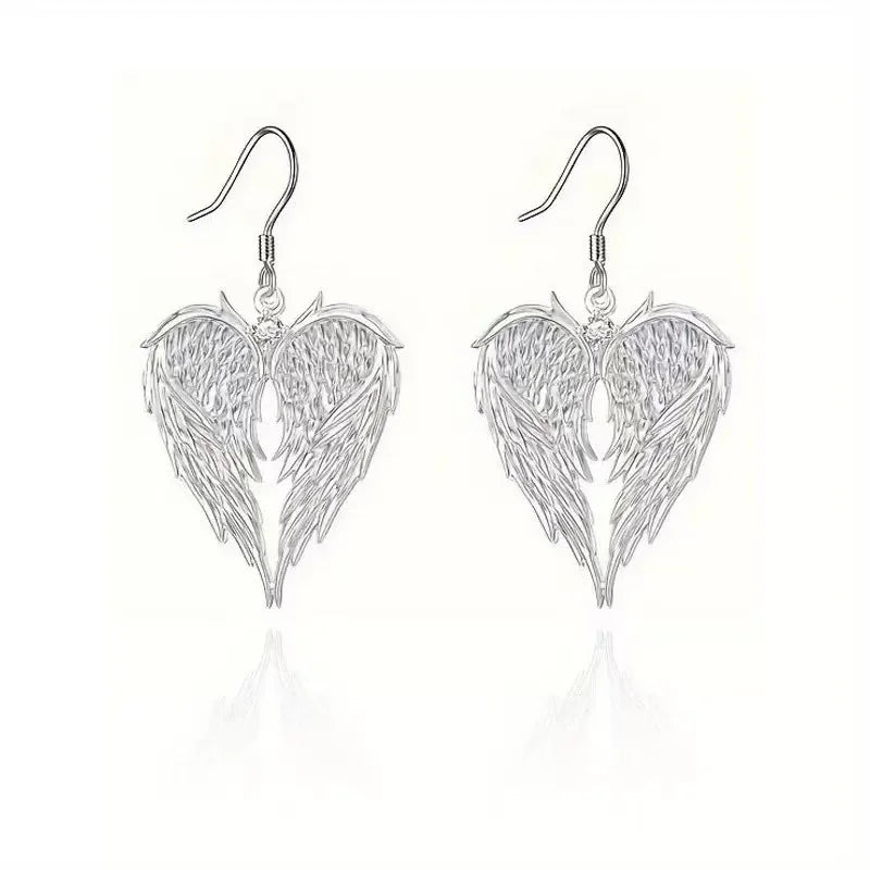Angel Wing Heart Necklaces