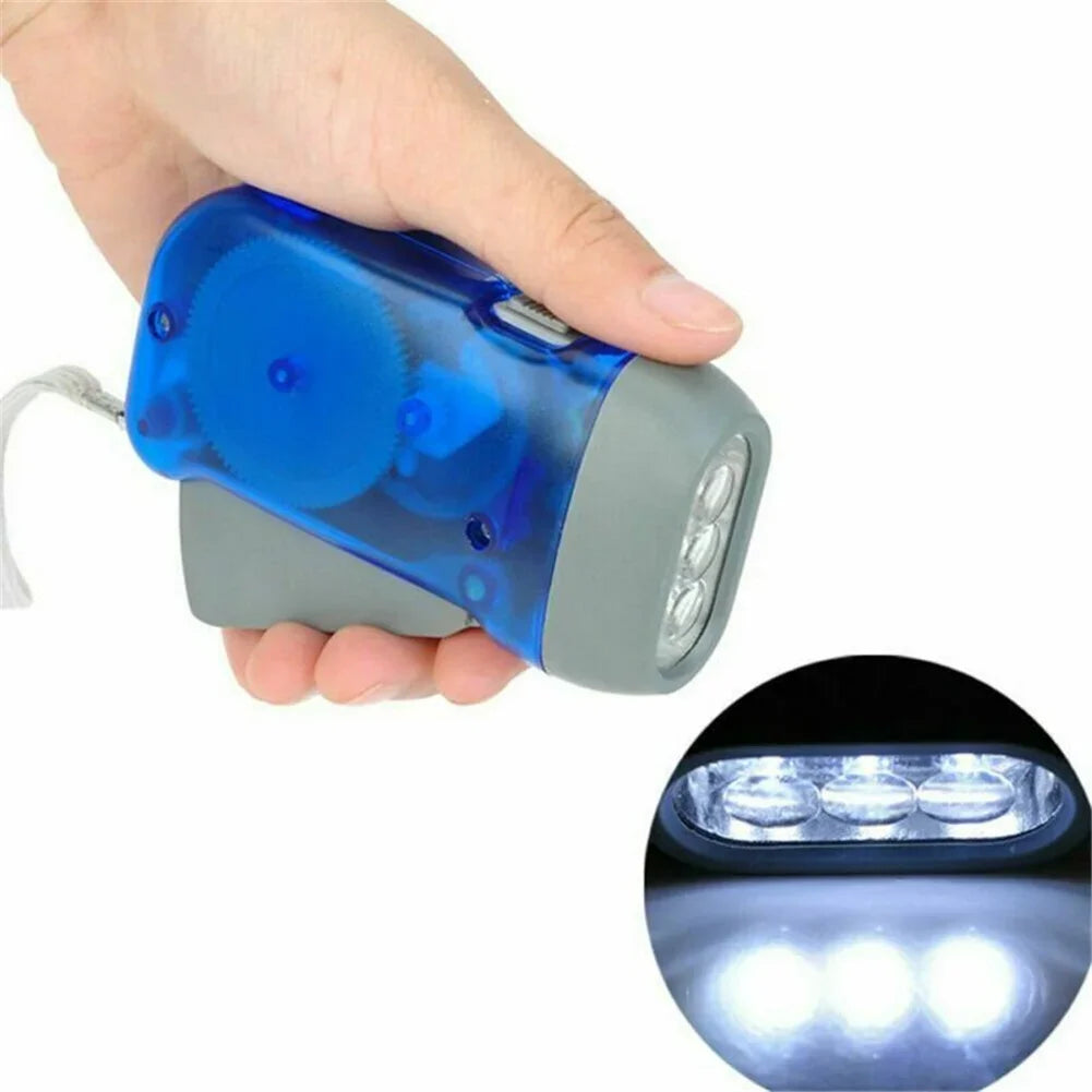 Hand Crank LED Flashlight