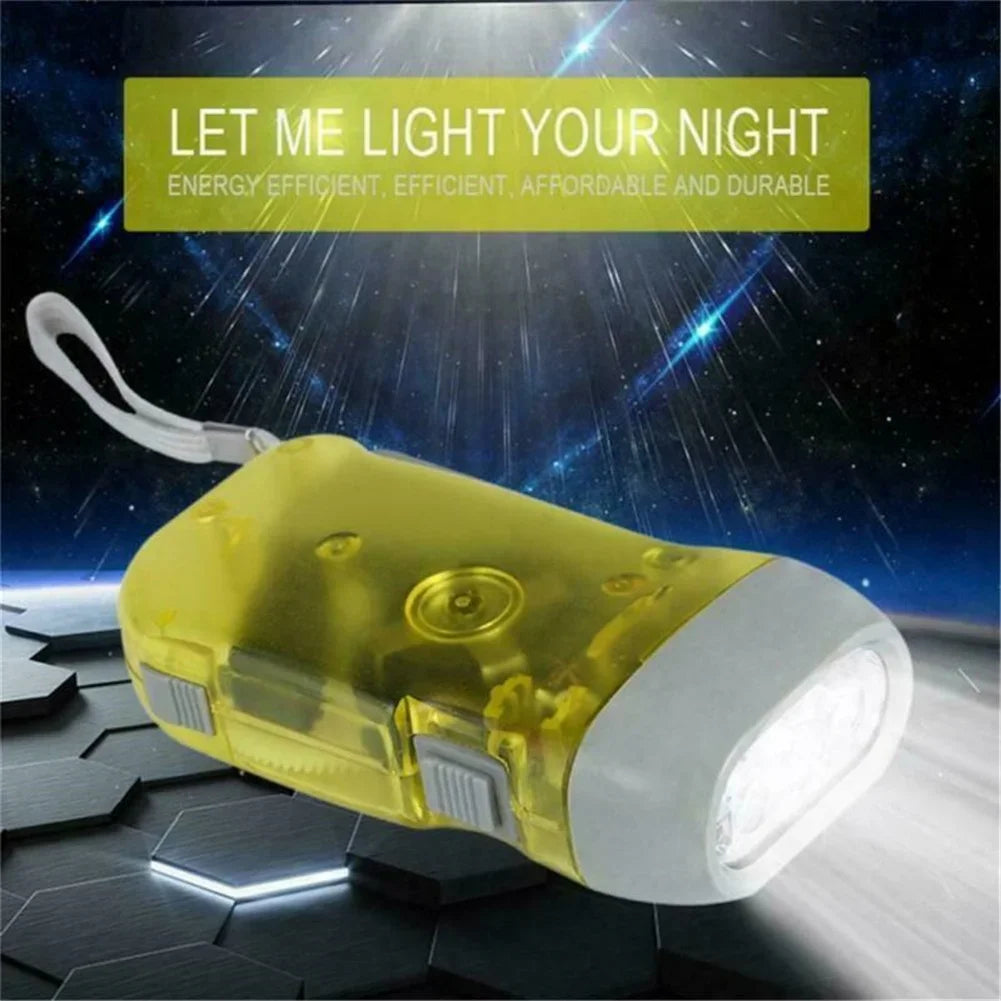Hand Crank LED Flashlight