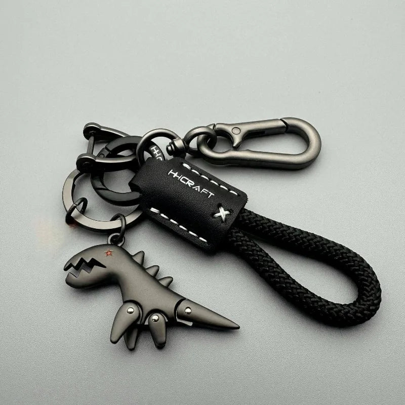 Leather Woven Keychain Pendant