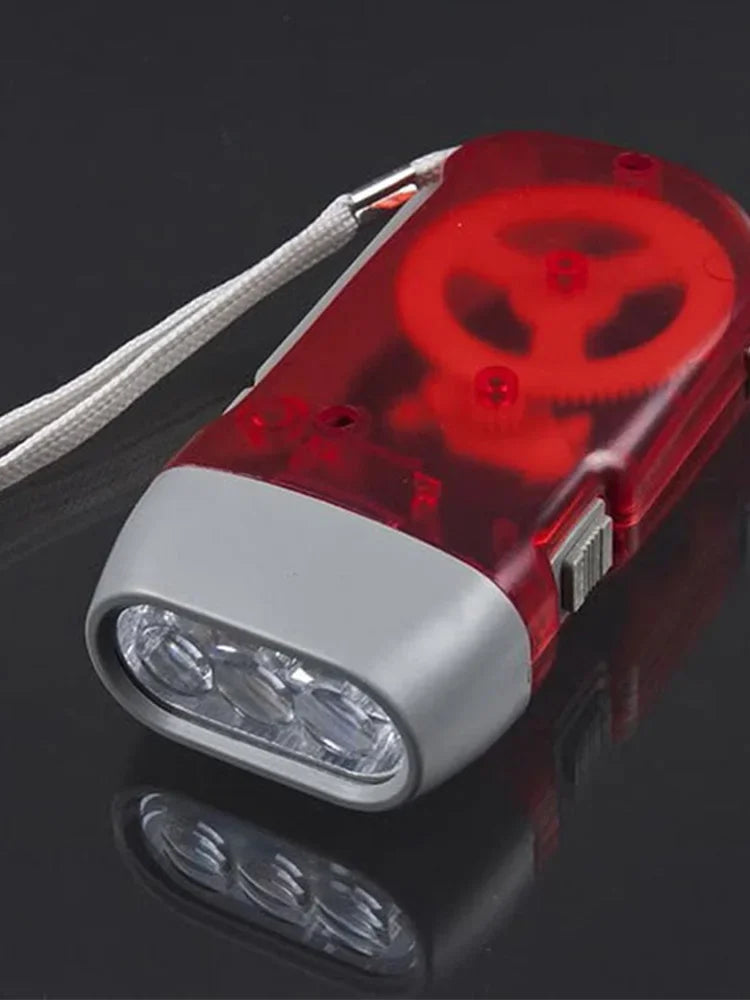 Hand Crank LED Flashlight