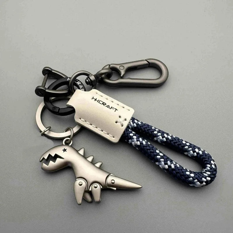 Leather Woven Keychain Pendant