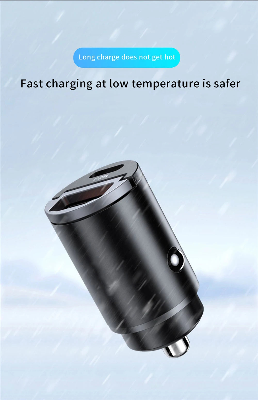 Mini Car Charger 12-24V Lighter Fast Charging Car